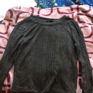 Long sleeve ribbed top